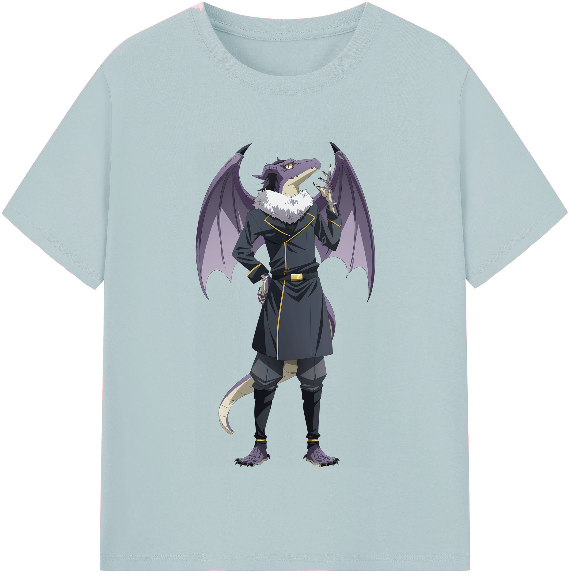 （画像用） 転スラ Regarding Reincarnated to Slime 綿100％半袖Tシャツ（フロントプリント）